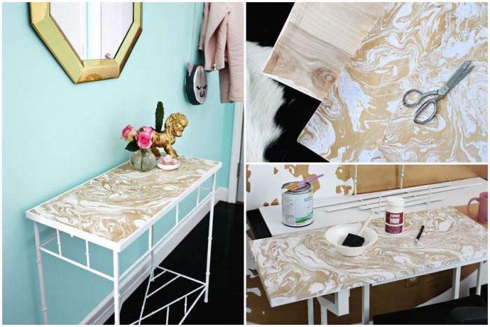 Преобразете напълно визията на старата метална етажерка