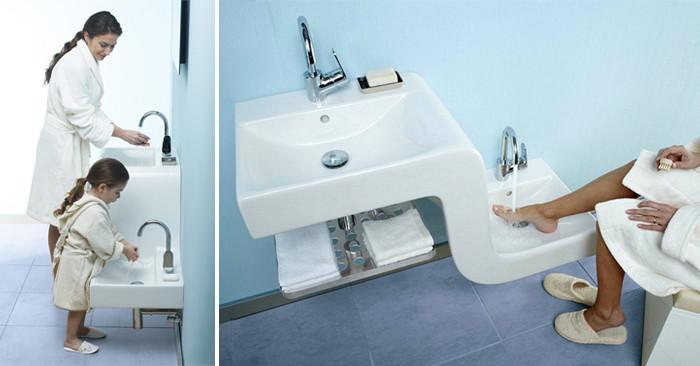 Две в едно - мивка за големи и малки