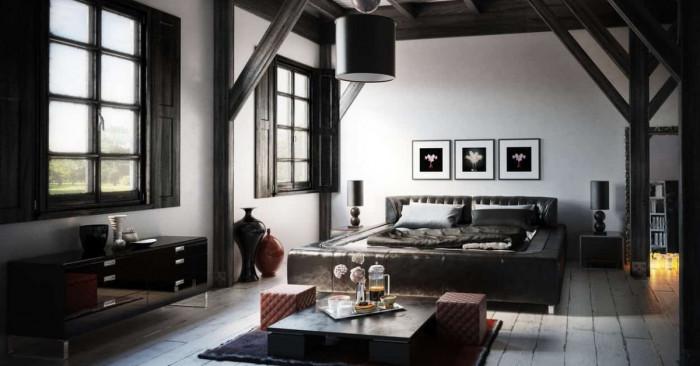 Спалня с подчертан мъжки стил. Как да я създадем?