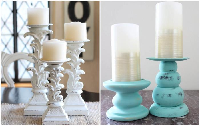 Направи си сам: свещници във винтидж стил