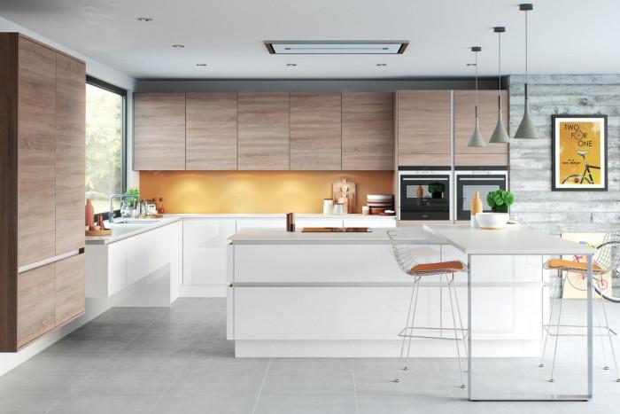 Дървените елементи – задължителни за красивата скандинавска кухня