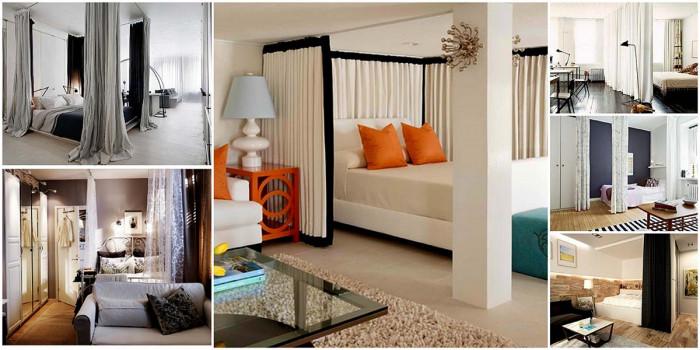 Отделете спалня във всекидневната