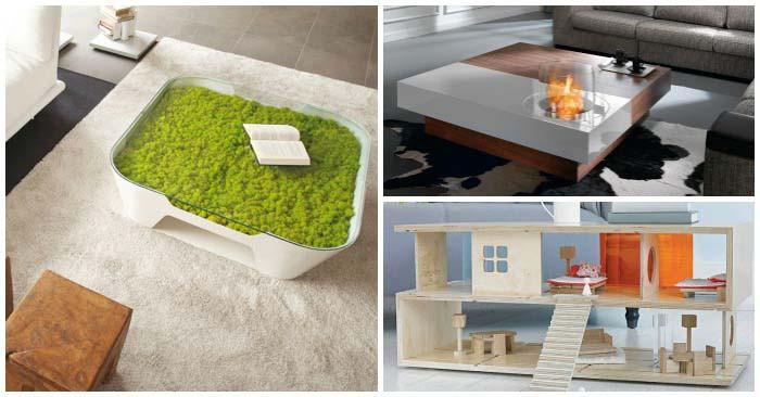 14 уникални дизайнерски маси