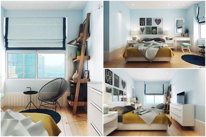 Спалнята е изискана и семпла