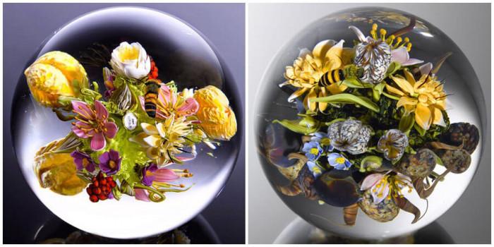 Всяко преспапие съдържа стотици малки елементи