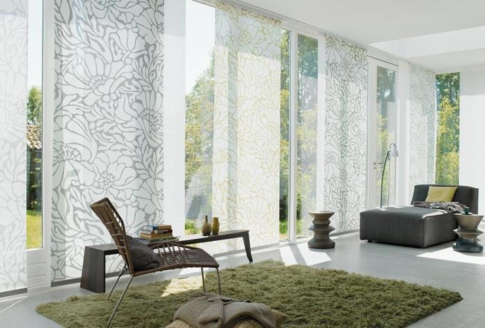 Щорите тип "Японска стена" са идеални за големи прозорци