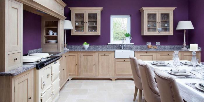 Кухня в лилаво
