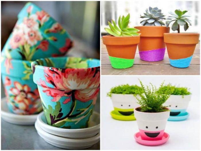 12 забавни и креативни начина да украсите саксиите си за цветя