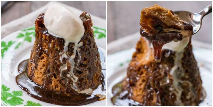 5-минутен лепкав тофи кейк