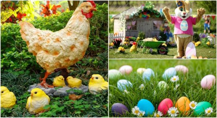 10 вдъхновяващи идеи за великденски декорации в градината