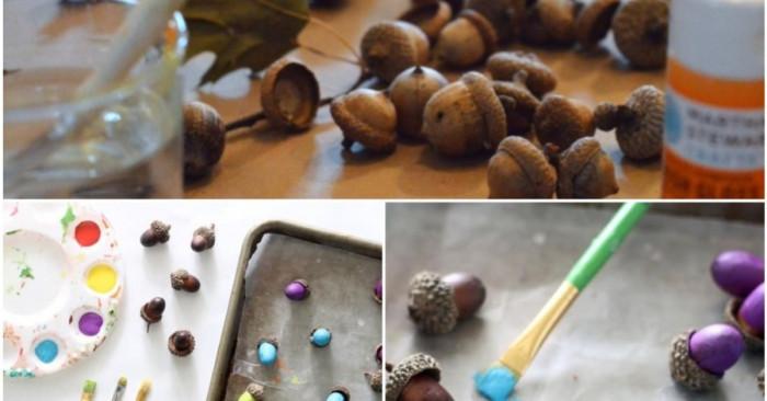 Получаване на едноцветни жълъди