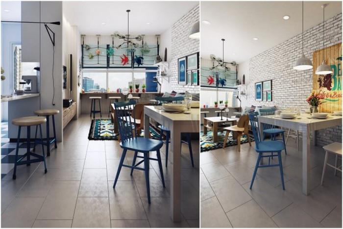 Дневната обединява три помещения