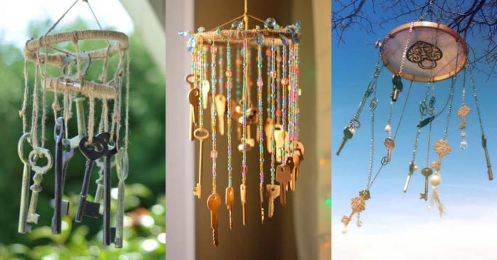 Вятърни камбанки с ключове