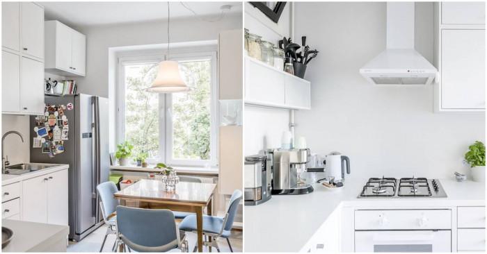 Спретната бяла кухничка