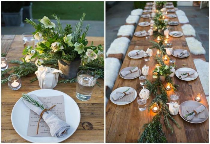 Поставете ефектна подложна чиния, която да служи като основа през цялата вечер