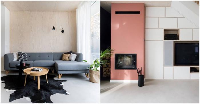 Просторна дневна със семпъл и модерен интериор