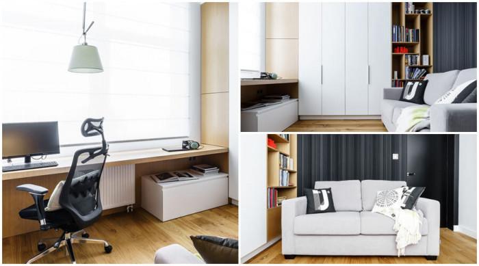 Практичен офис и удобна стая за гости в едно