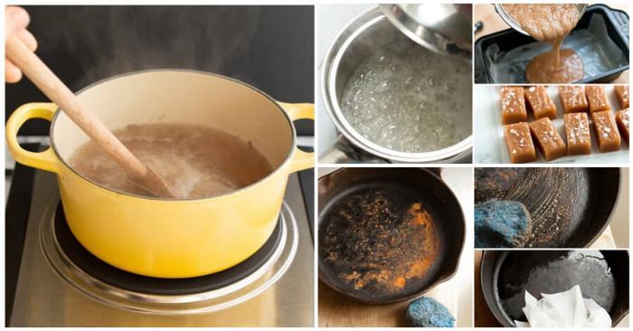 Сбогувайте се с най-упоритите замърсявания по съдовете за готвене