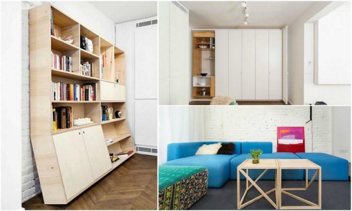 Апартамент в София удивява с функционалност. А къде е кухнята?