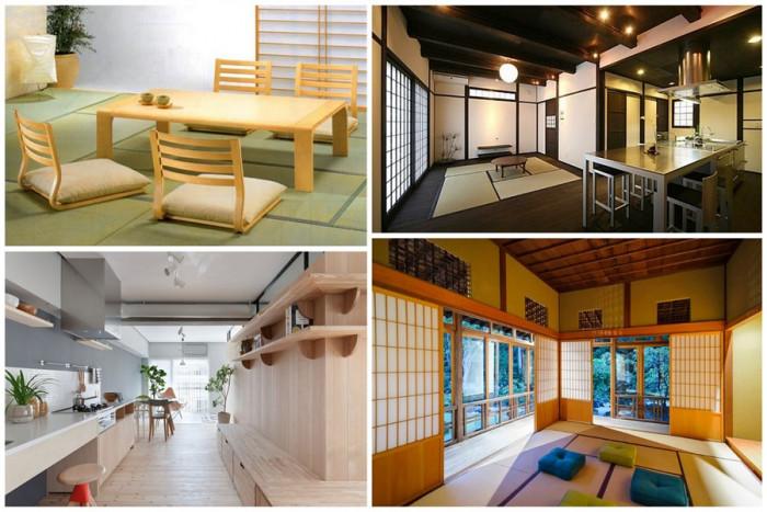 Ниски мебели в модерната японска кухня