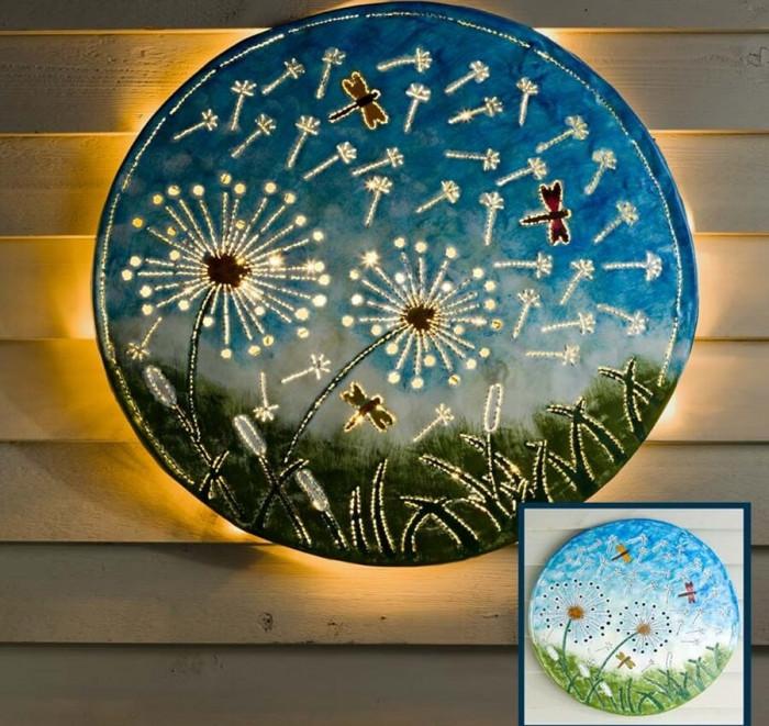 Стенни градински лампи от рециклирани материали