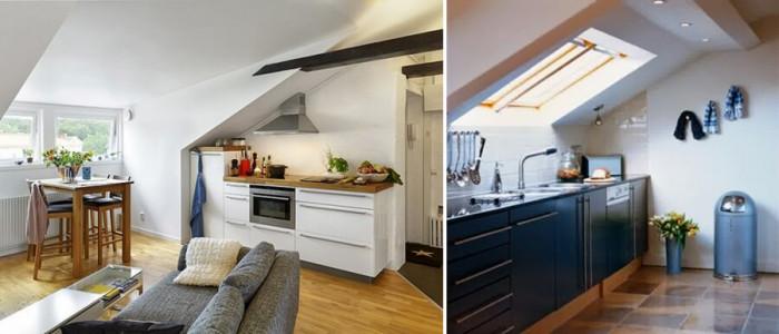 Малка таванска кухня за големи кулинарни подвизи