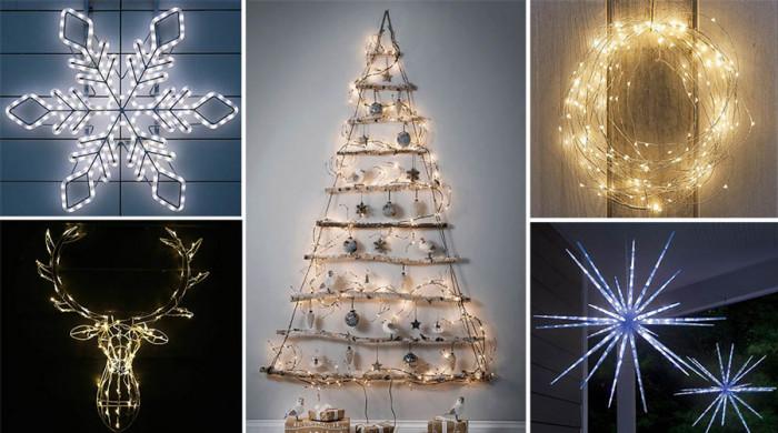 Използвайте светещи елементи в различни форми, вместо да включвате лампите