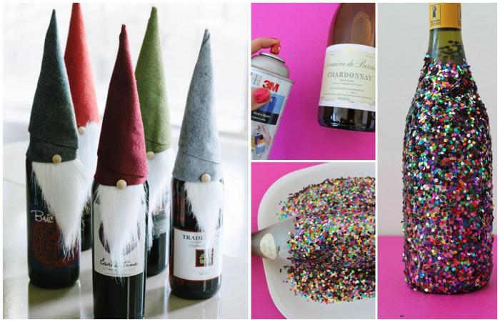 Бутилките вино тази зима се превръщат в закачливи гномчета