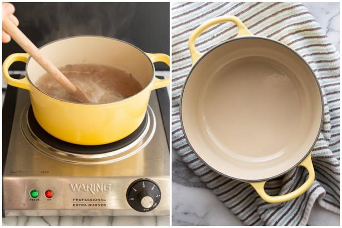 Съдовете с незалепващо покритие стават като нови с този лесен трик