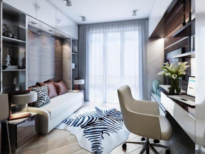 Красива дневна, практично съчетана с работен кът