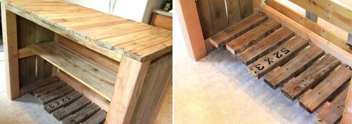 Преминете към плота и рафтовете