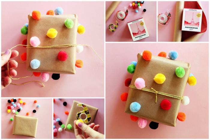 Добавете цветни помпони за празнично настроение