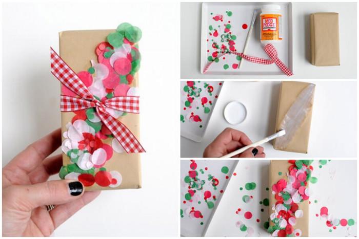 Лесна и бърза идея за украсяване на вече опакован подарък