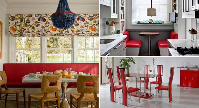 Страхотен червен кът за сядане!