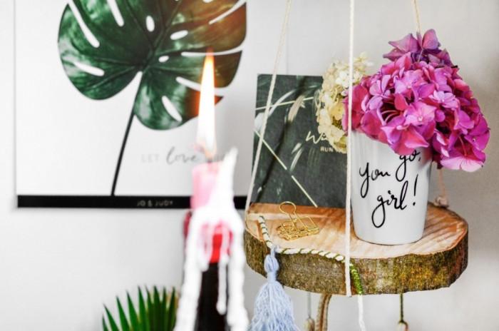 Интериор само с налични материали!