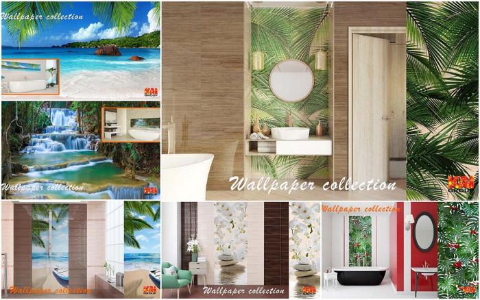 Фототапети от плочки - в банята!