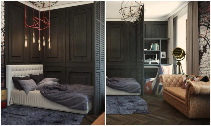 Спалня в гръндж стил