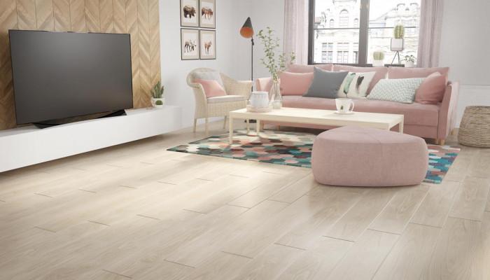 Комбинация от различни дървесни дизайни за хармонична и приветлива дневна