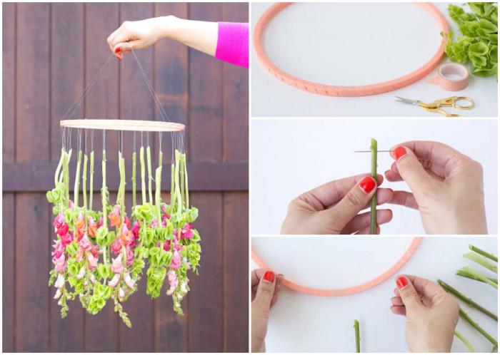 Направете страхотен полилей от цветя за антрето или дневната