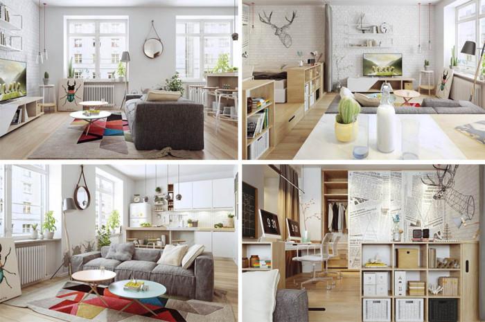 Натуралните елементи в скандинавския дом