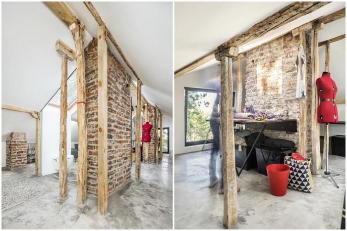 Подпокривното ниво е превърнато във вдъхновяващо кътче за работа