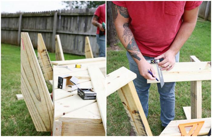 Идва ред и на сглобяването на комфортна облегалка