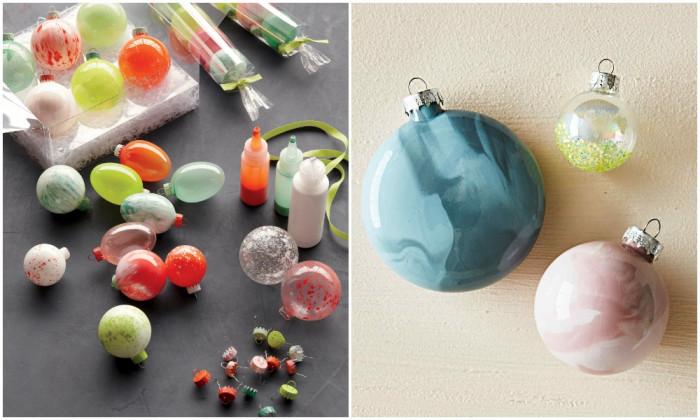 Нарисувайте сами блестящи украшения за елхата