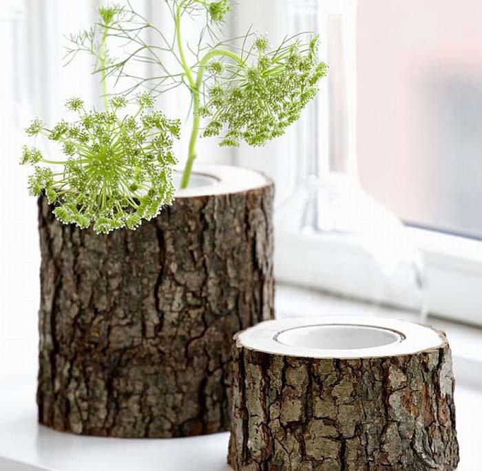 Още идеи за саксия от пънче