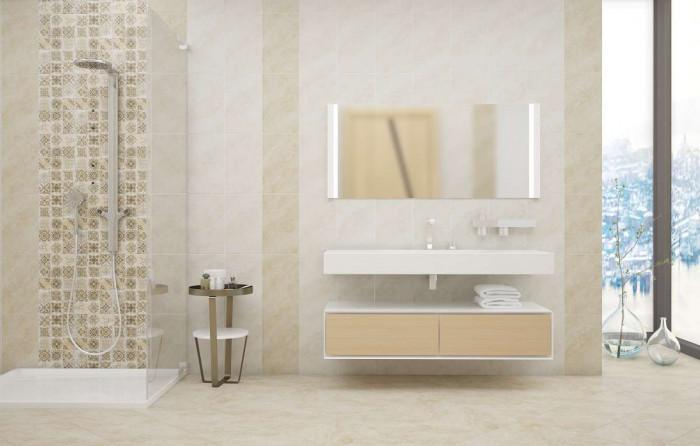 Светли нюанси за оптическо разширяване на банята от серия Капри