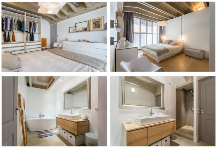 Спалнята и банята - прости и функционални мебели гарнирани с артистизъм