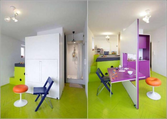 Удивително преобразяване на кухненска стена в трапезарна маса