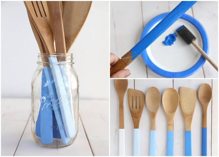 С четка и боя придайте нова визия на кухненските пособия