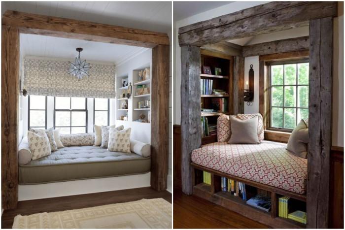 Кътче в дървена рамка