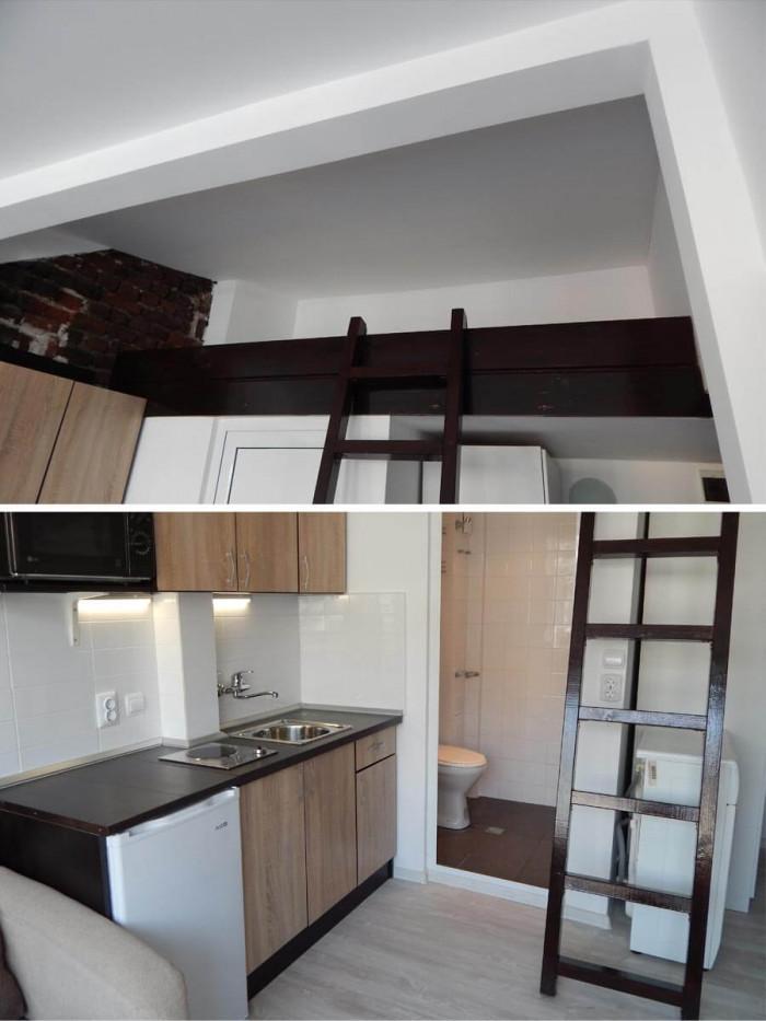 По стълбата към спалнята